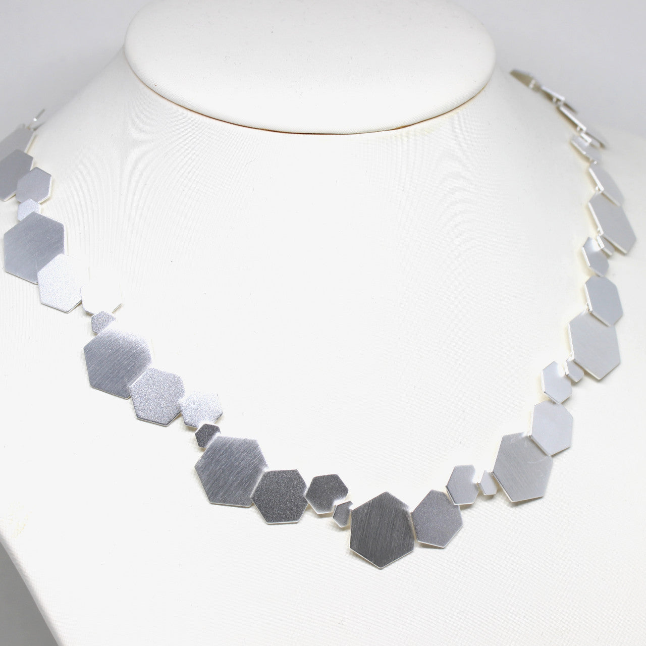 Collier Silber Wabe