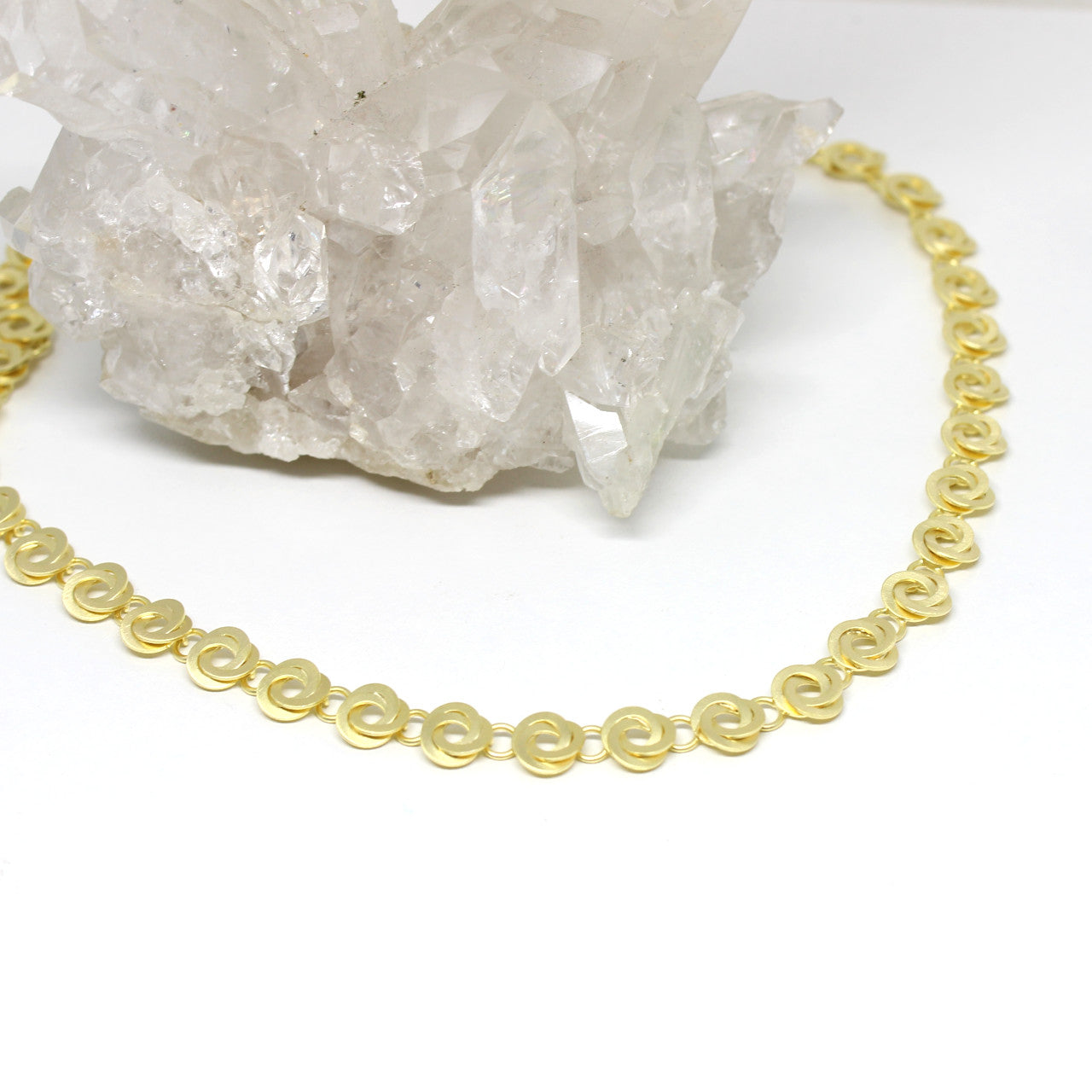 Collier Silber vergoldet
