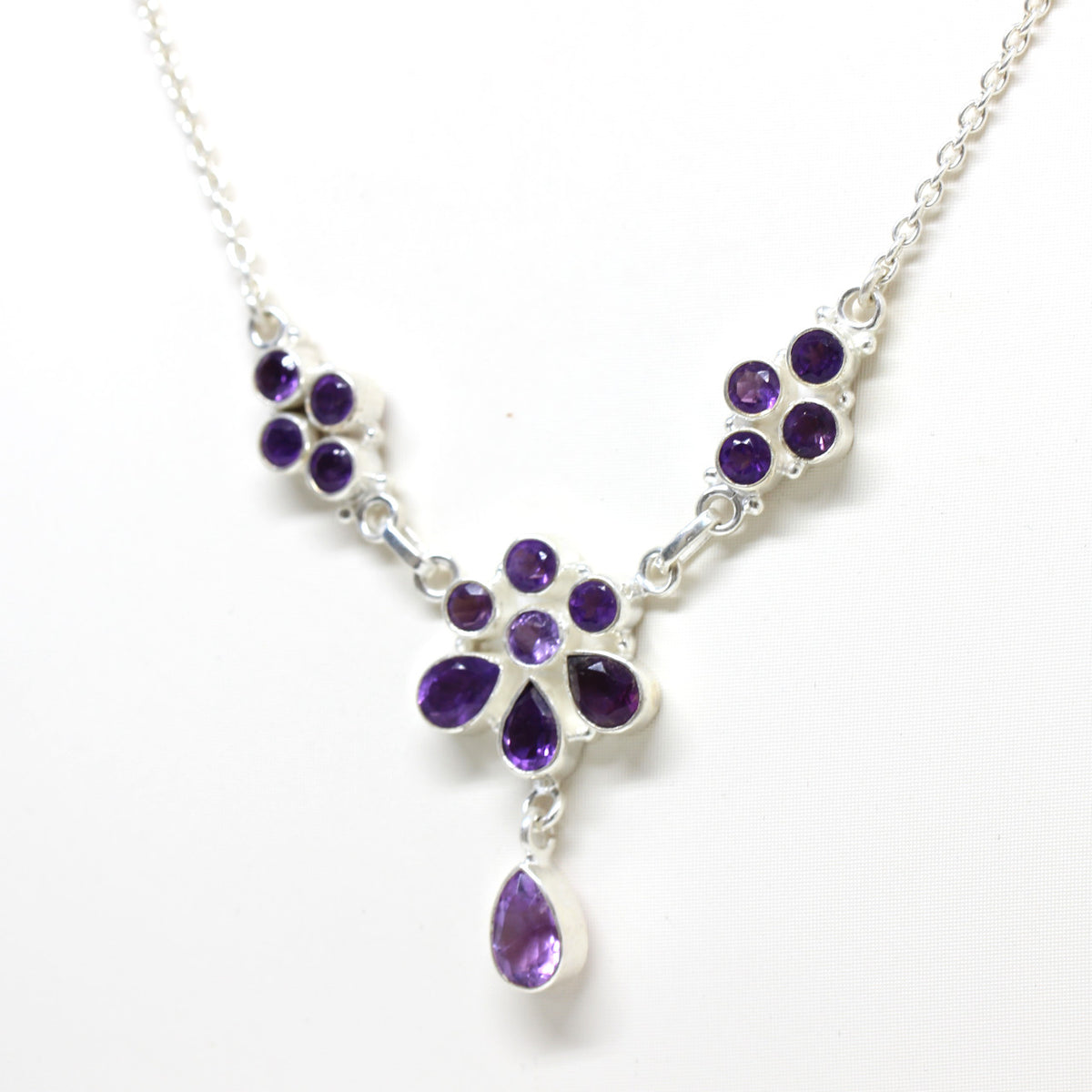 Silberkette mit Amethyst