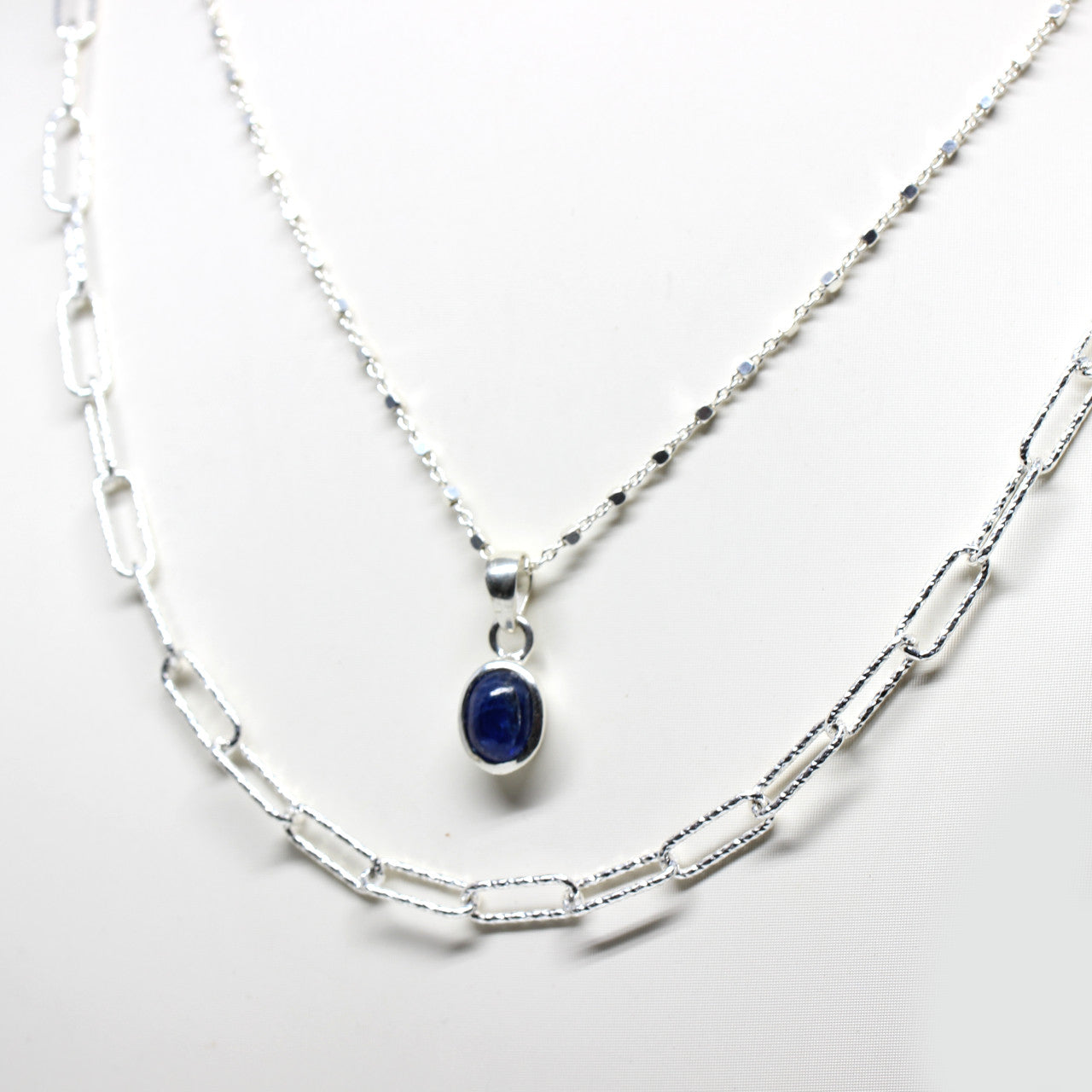 Collier Silber ovale Ösen