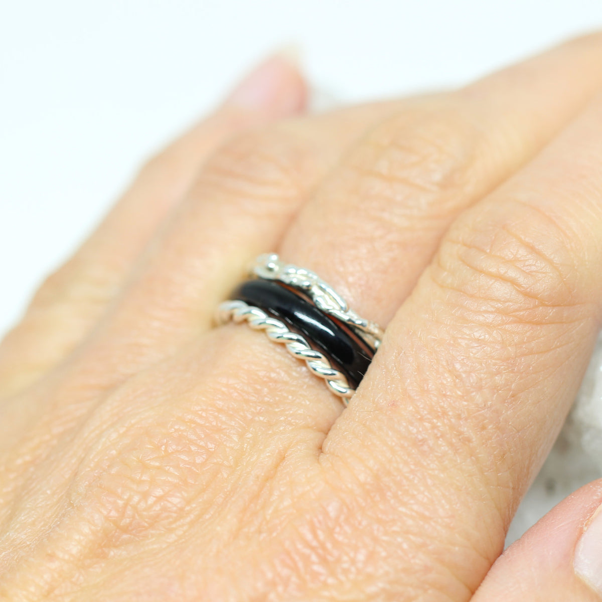 Steinring aus Onyx