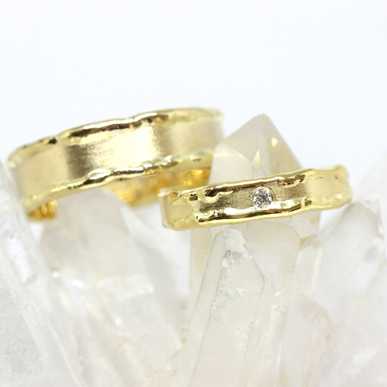 Trauringe Handarbeit Gelbgold