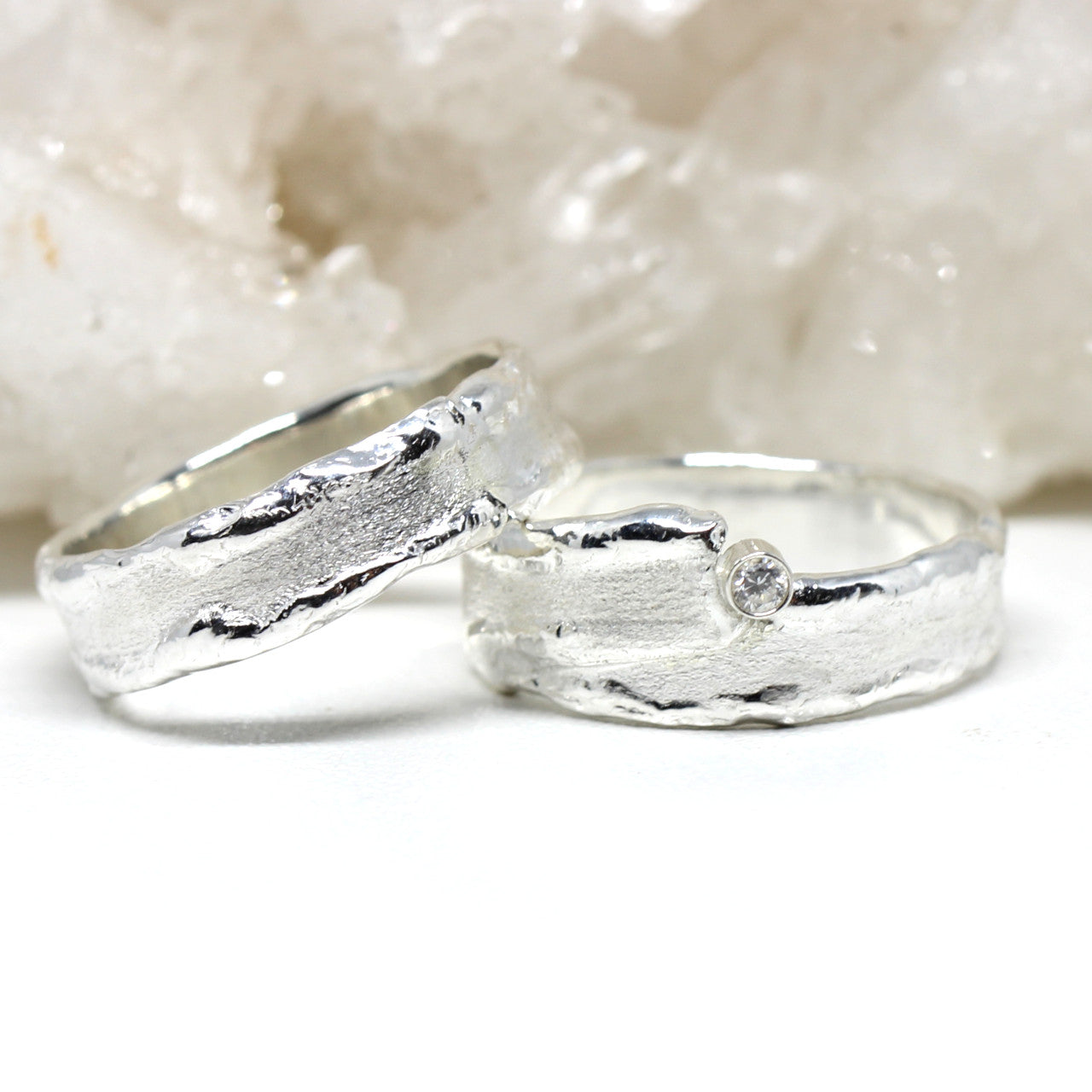 Trauringe Handarbeit 925 Sterlingsilber
