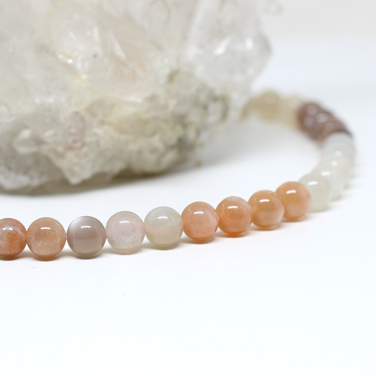 Wechselkette farbiger Mondstein