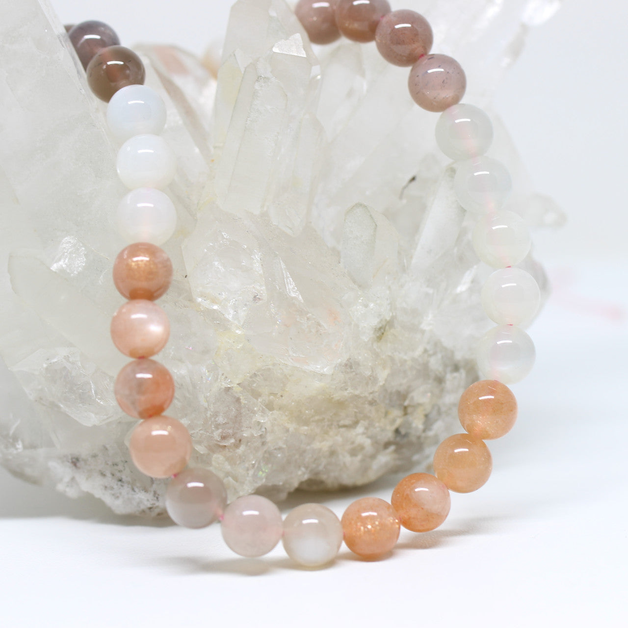 Wechselkette farbiger Mondstein