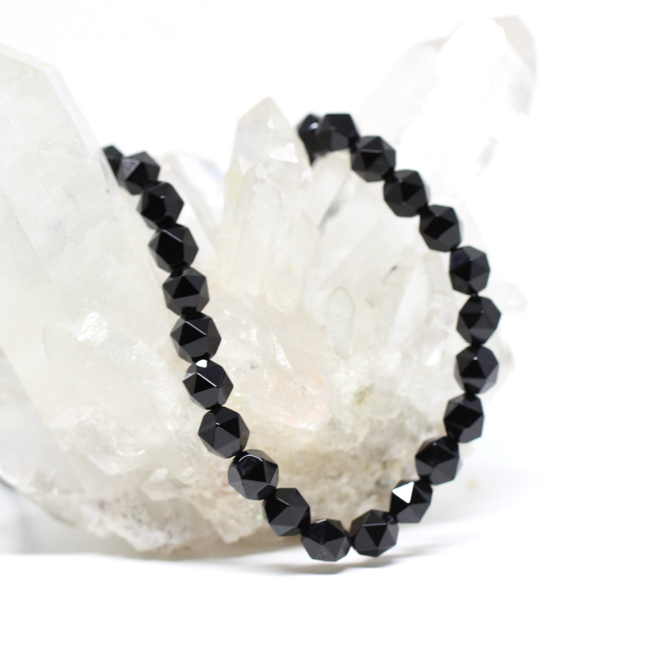 Wechselkette Onyx facettiert