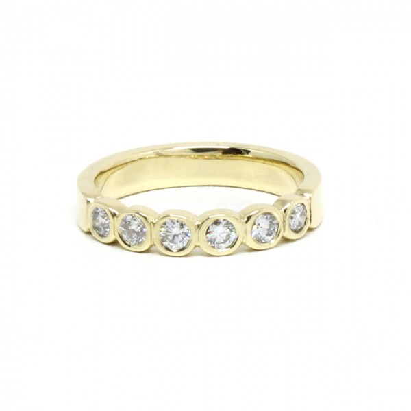 Memory Ring in 585 Gelbgold 0,60 ct