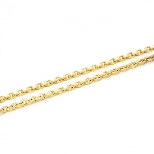 Collierkette Anker diamantiert 333 Gelbgold 45 cm