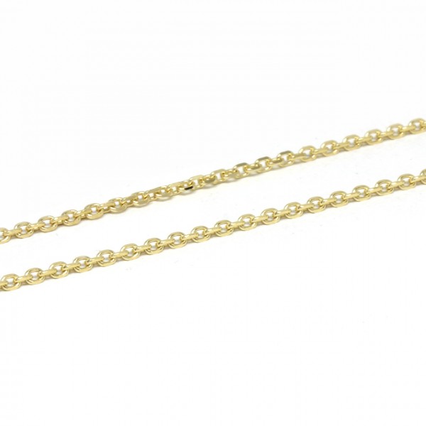 Collierkette Anker diamantiert 585 Gelbgold 45 cm
